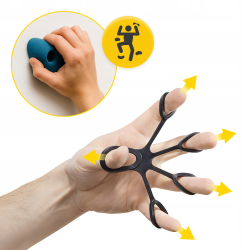 Резинка для фитнеса  4FIZJO 1-5 кг 3 шт Mix для пальцев и кисти - фото №8